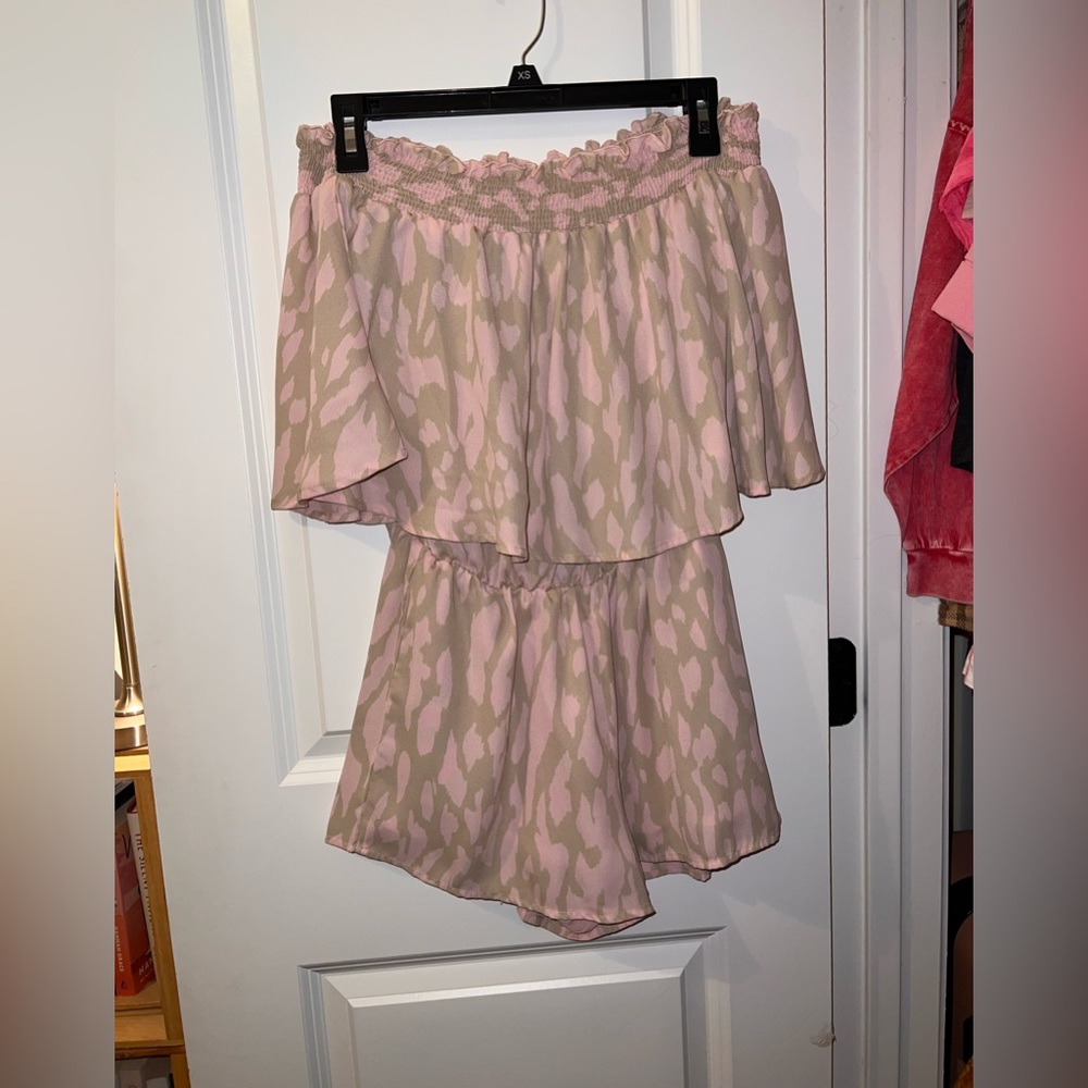 romper. off the shoulder